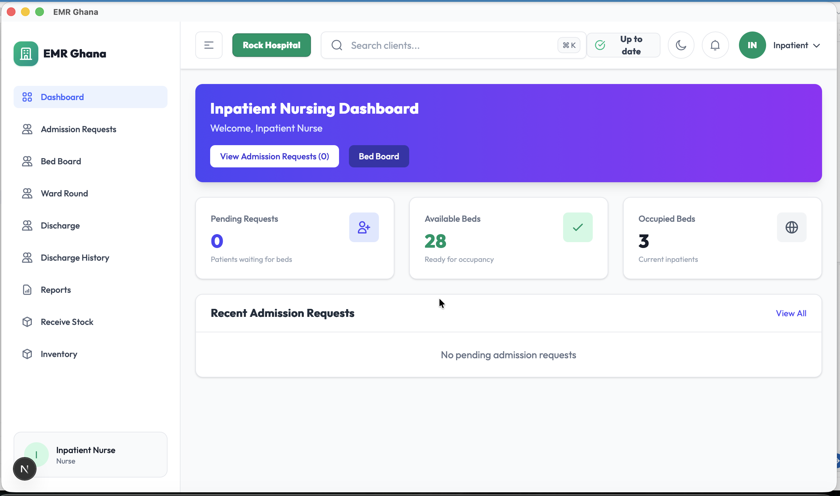 Inpatient Nursing Dashboard