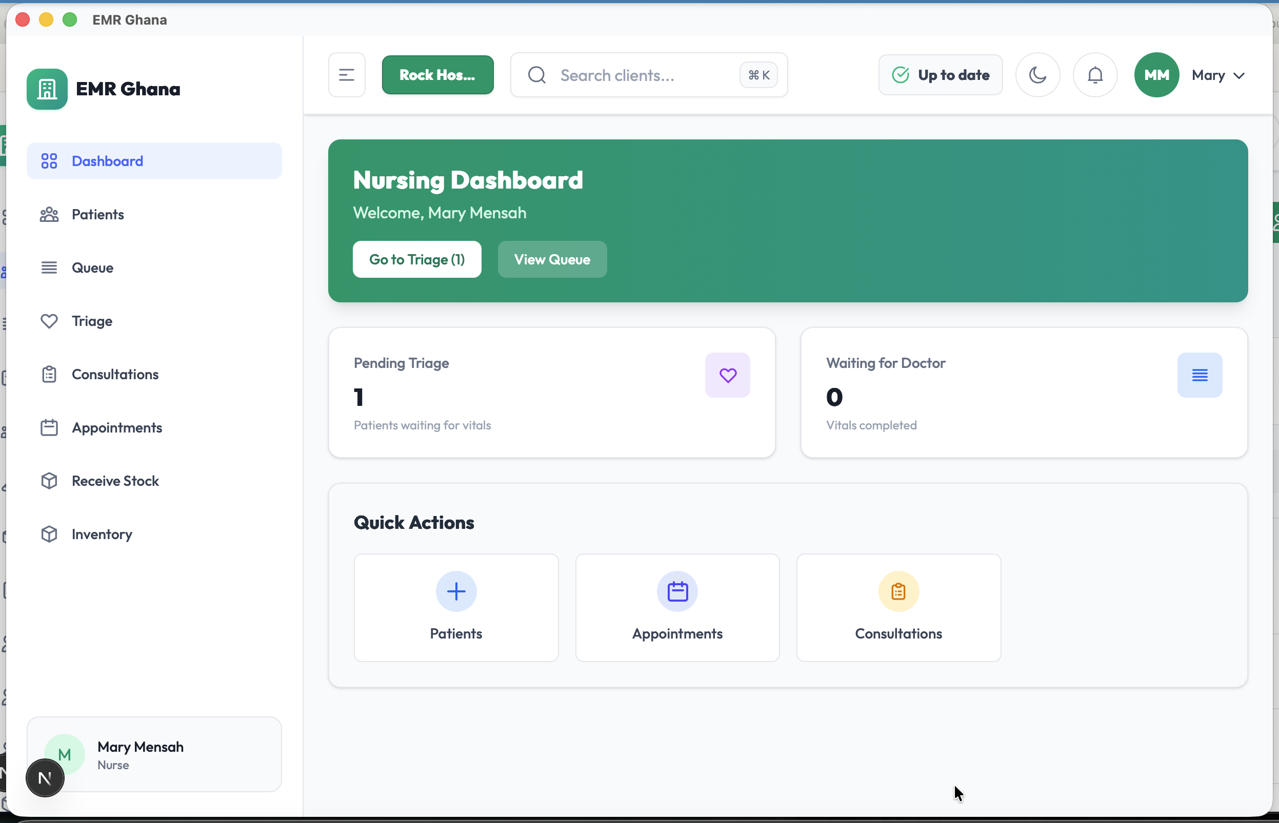 Nursing Dashboard