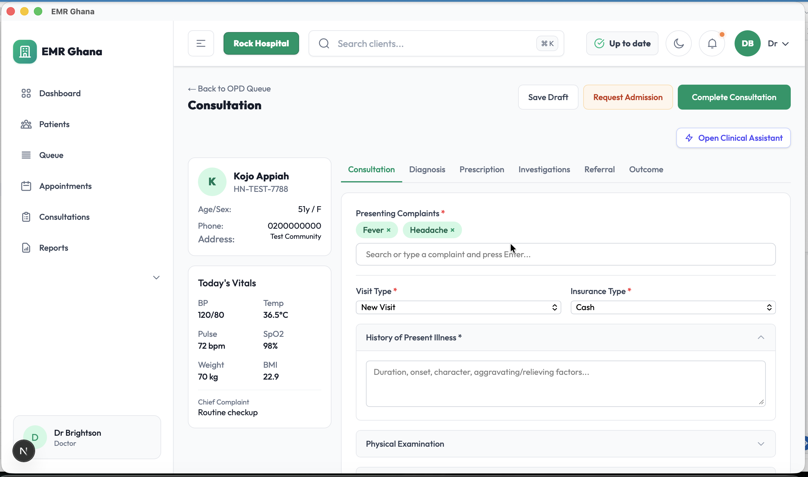 Patient Consultation